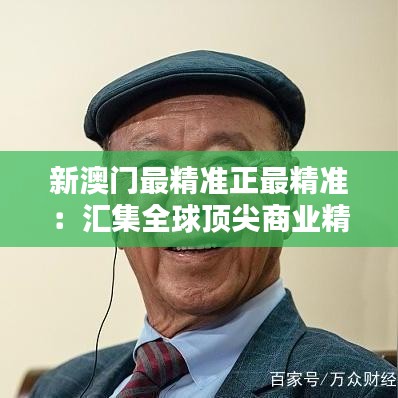新澳门最精准正最精准：汇集全球顶尖商业精英