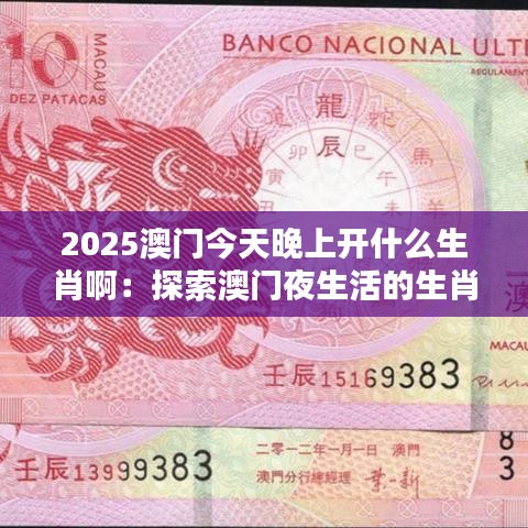 2025澳门今天晚上开什么生肖啊：探索澳门夜生活的生肖元素