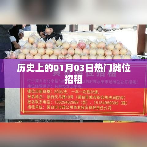 历史上的热门摊位招租，一月三日一览