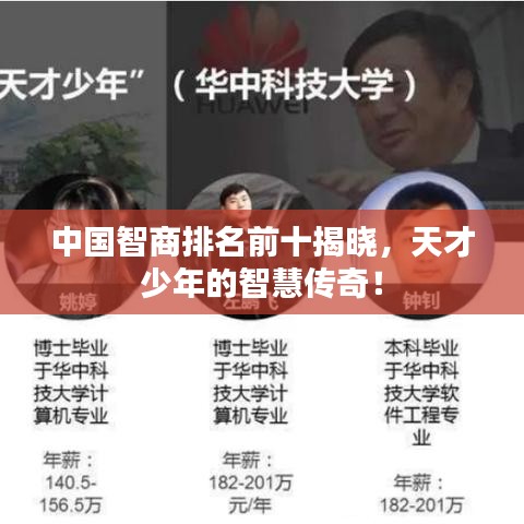 中国智商排名前十揭晓，天才少年的智慧传奇！