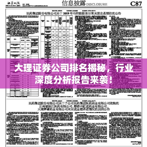 大理证券公司排名揭秘，行业深度分析报告来袭！