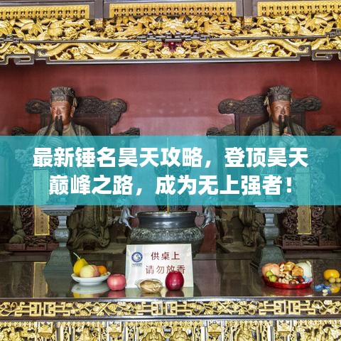 最新锤名昊天攻略，登顶昊天巅峰之路，成为无上强者！