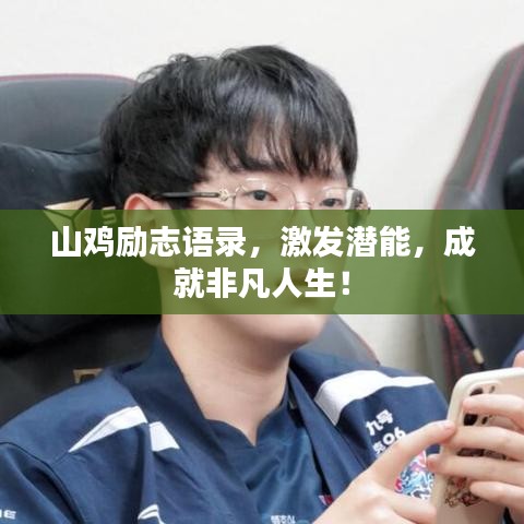 山鸡励志语录，激发潜能，成就非凡人生！