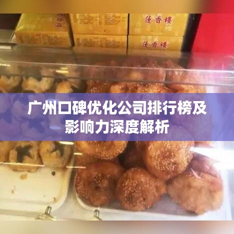 广州口碑优化公司排行榜及影响力深度解析