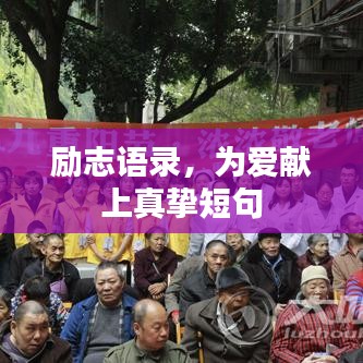 励志语录，为爱献上真挚短句