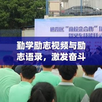 勤学励志视频与励志语录，激发奋斗激情，助力梦想起航！