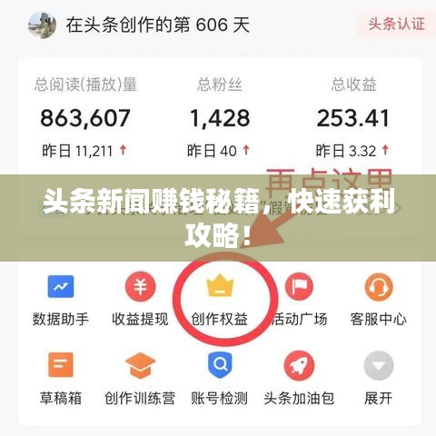 头条新闻赚钱秘籍，快速获利攻略！