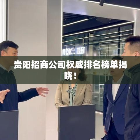 贵阳招商公司权威排名榜单揭晓！