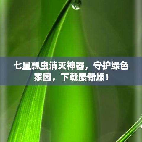 七星瓢虫消灭神器，守护绿色家园，下载最新版！