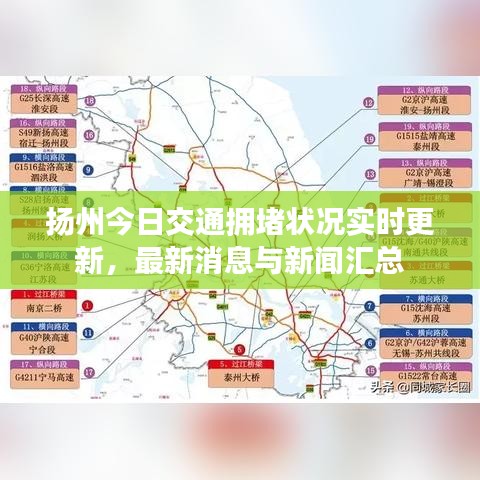 扬州今日交通拥堵状况实时更新，最新消息与新闻汇总