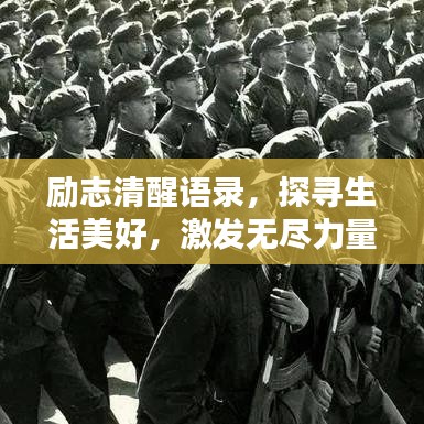 励志清醒语录，探寻生活美好，激发无尽力量